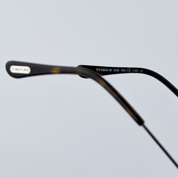 Tom Ford Men BRAND NEW Eyeglasses Gunmetal Clear Blue Light Block Round FT5800 - Picture 9 of 10